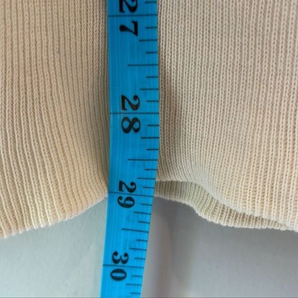 THE GREAT. Cream Hoodie with Blue Accents - Picture 10 of 10